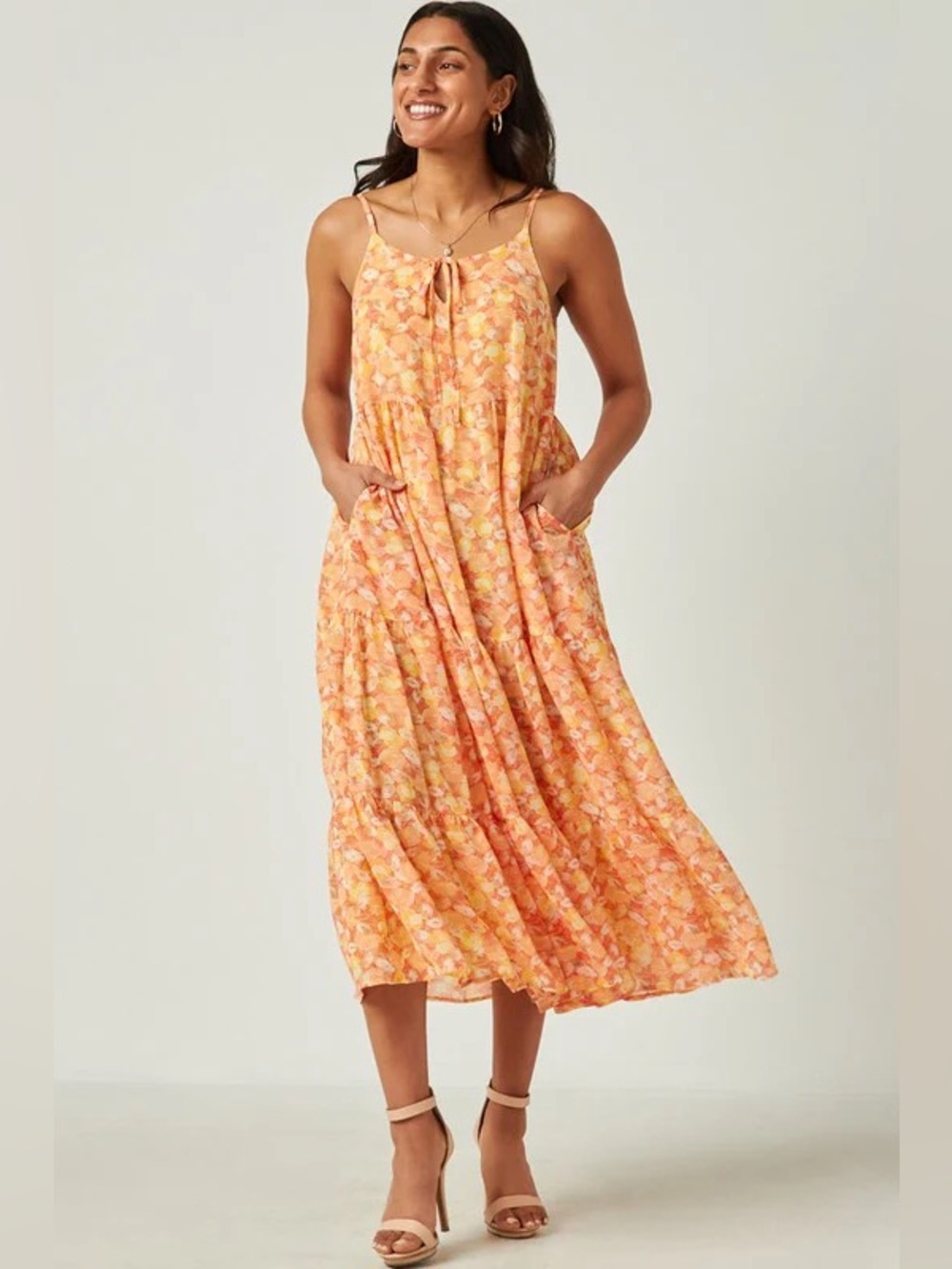 Hayden Los Angeles Midi Floral Dress